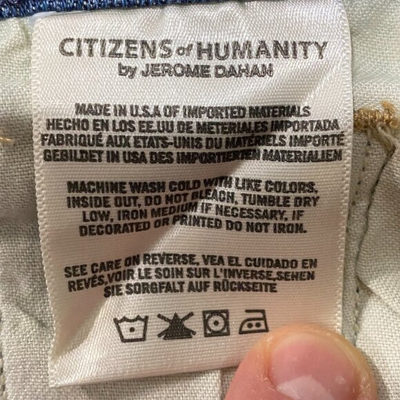 Citizens of Humanity Skinny Jeans Size 27 | Dark Wash | Stretch Denim | Made in - Picture 4 of 9